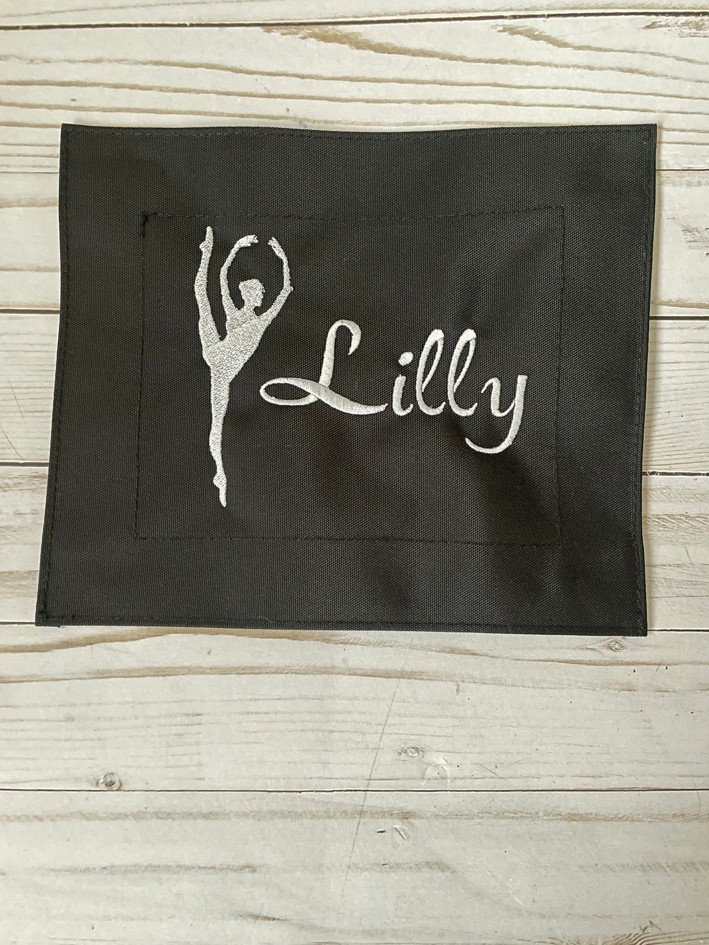 Dance bag patch tag - name and image