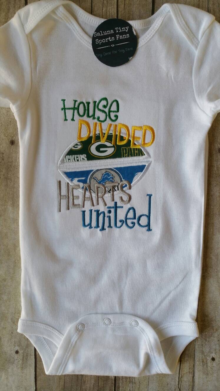 House Divided Hearts United Football Shirt or bodysuit