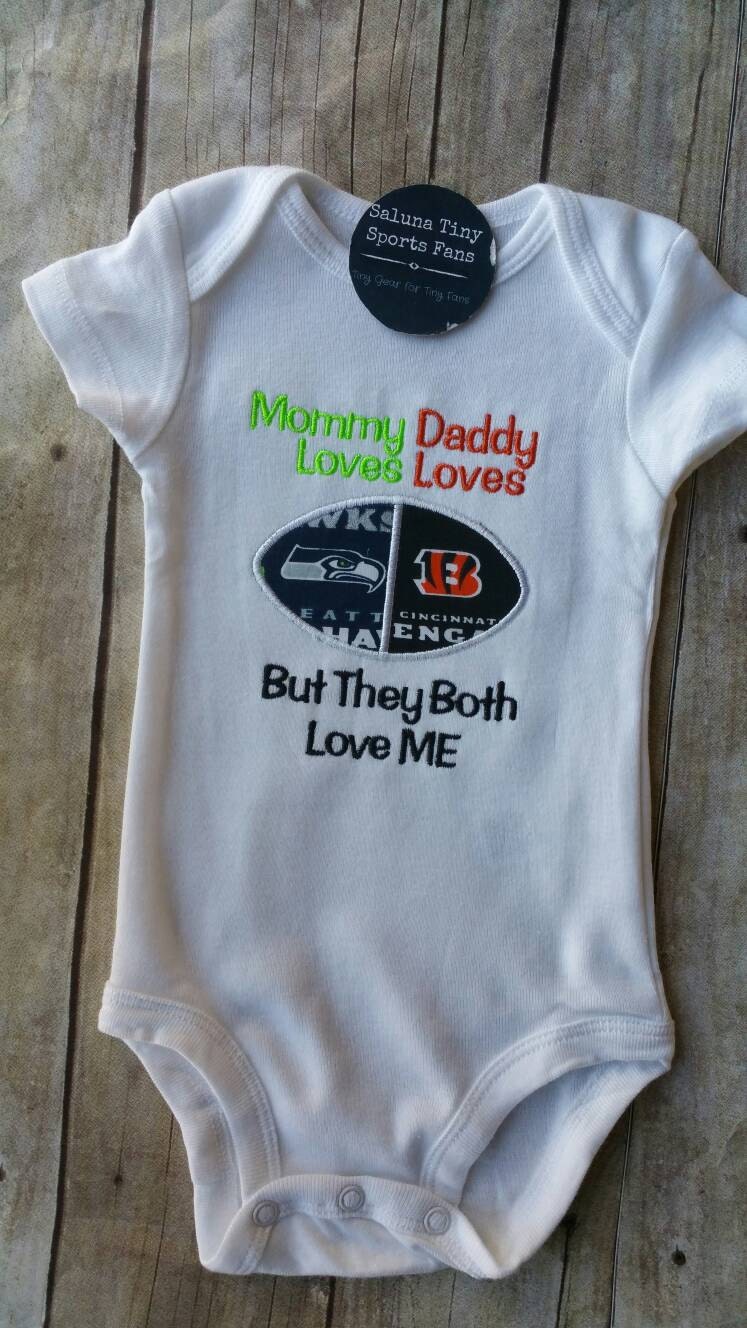 House Divided baby embroidered shirt or bodysuit you choose teams