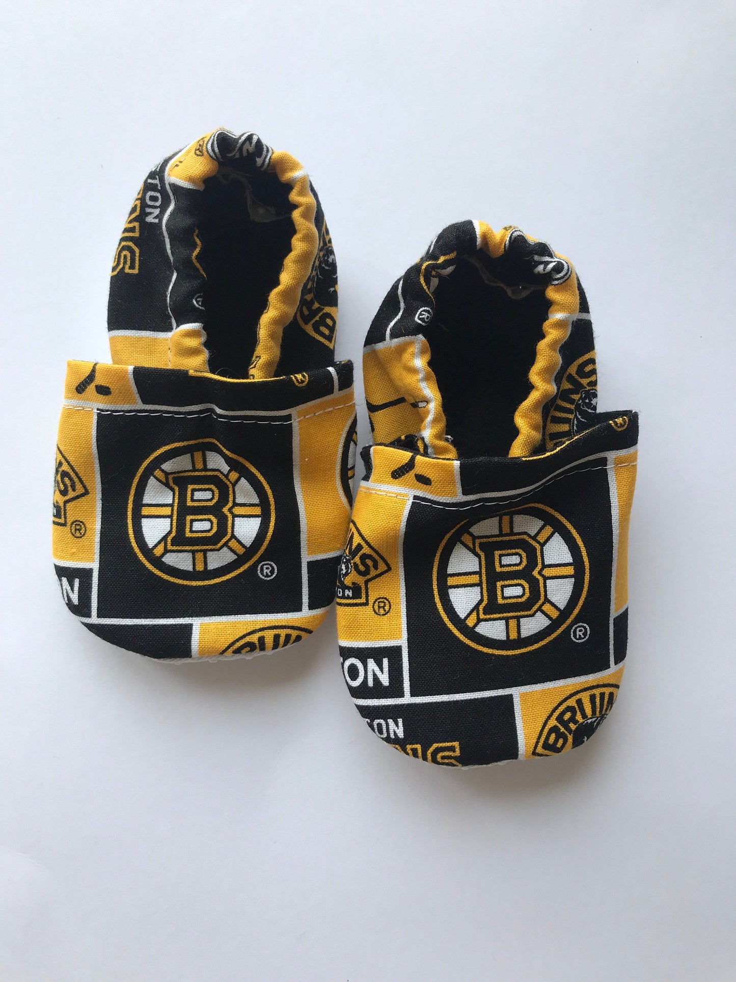 Boston Bruins Inspired Baby Booties