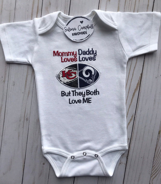 House Divided baby embroidered shirt or bodysuit you choose teams