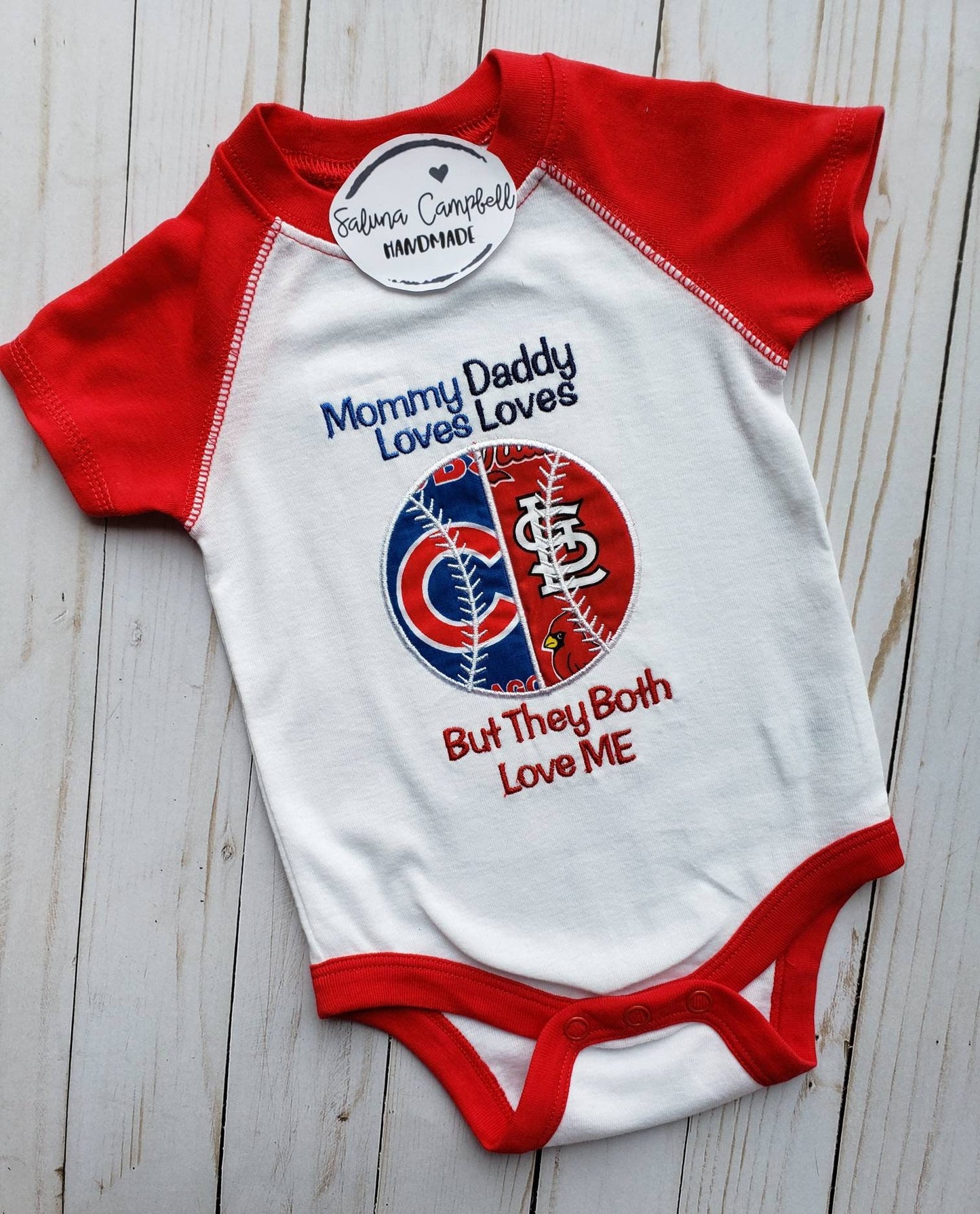 Baseball house divided baby bodysuit or shirt | you pick teams