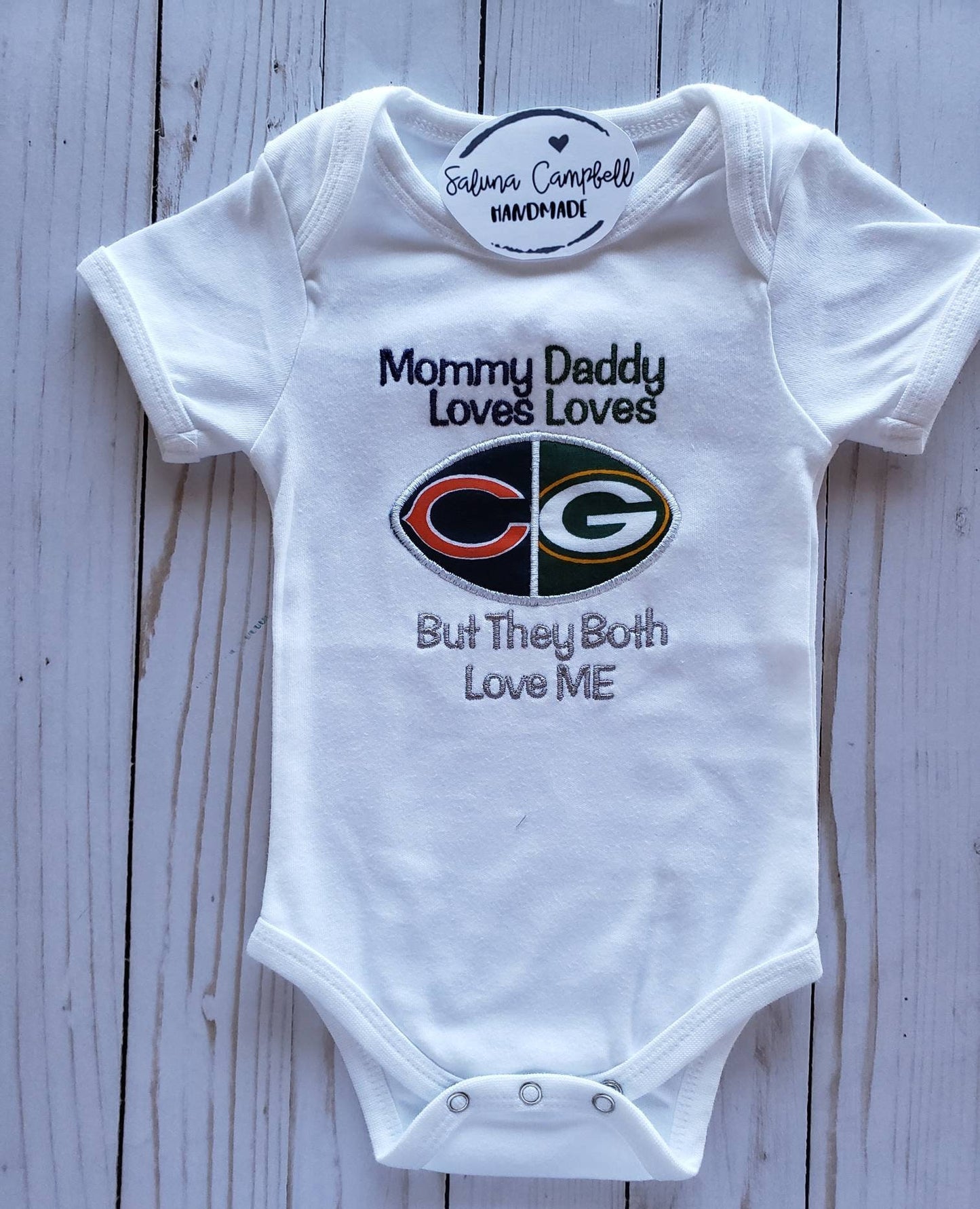 House Divided baby embroidered shirt or bodysuit you choose teams