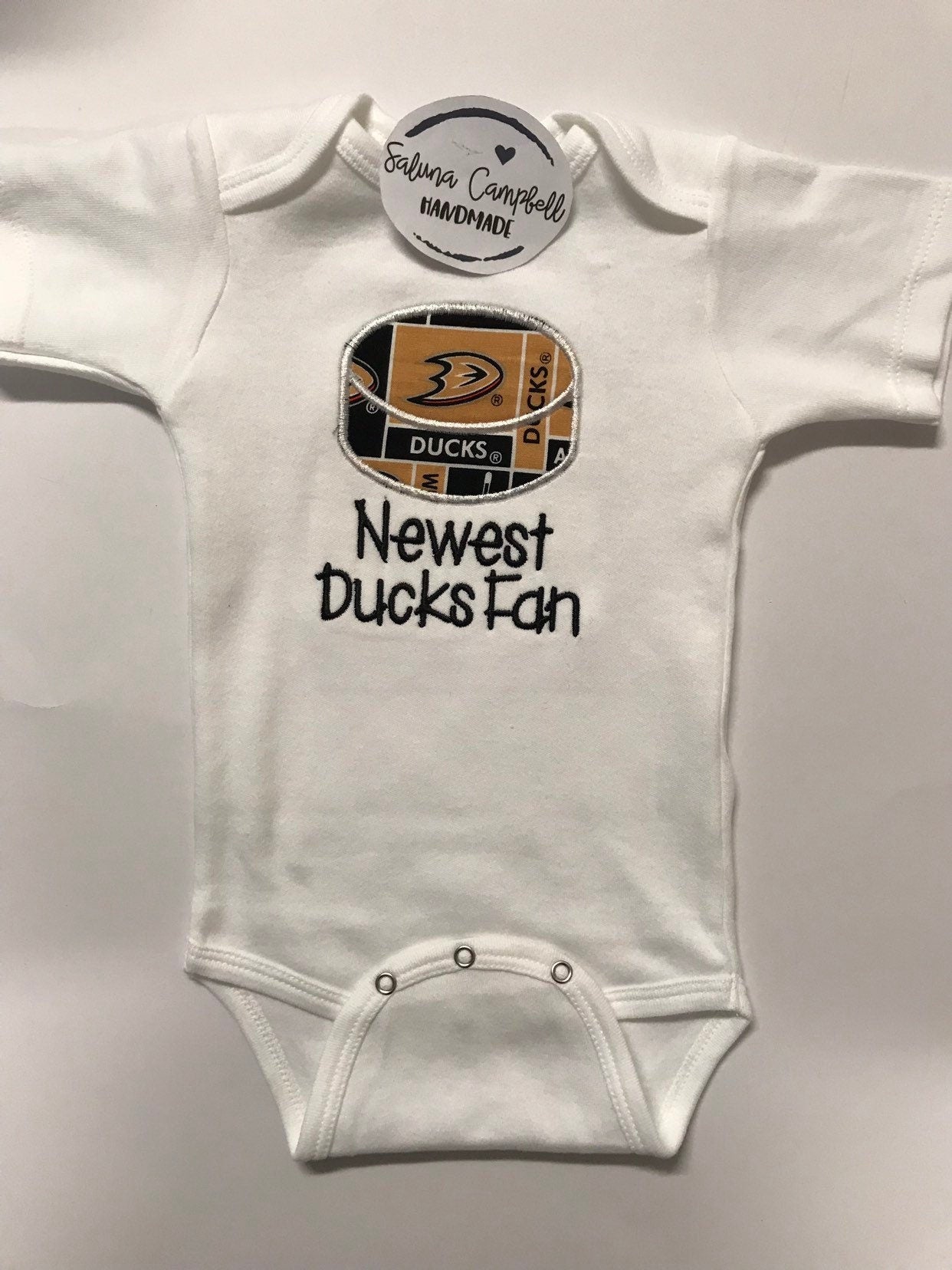 Anaheim Ducks Inspired Newest Fan Hockey Shirt or Bodysuit