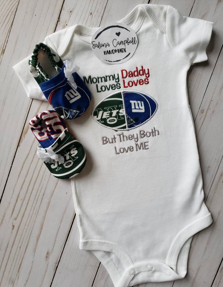 House Divided Bodysuit and Matching Booties with bows attached