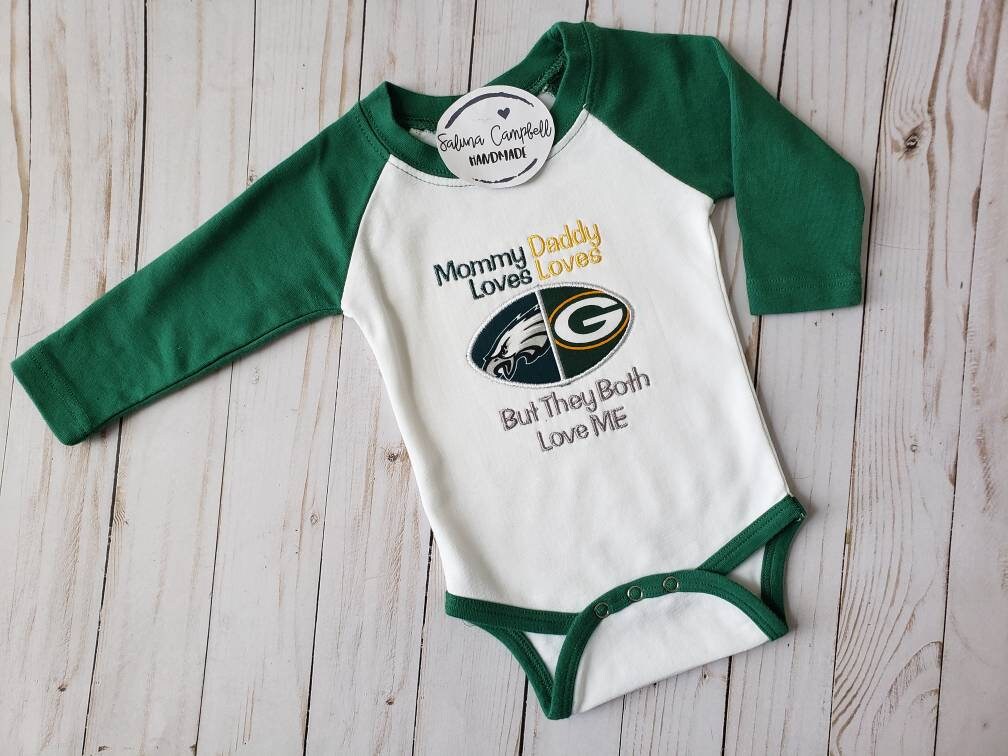 Embroidered  Football house divided baby bodysuit or shirt | you pick teams