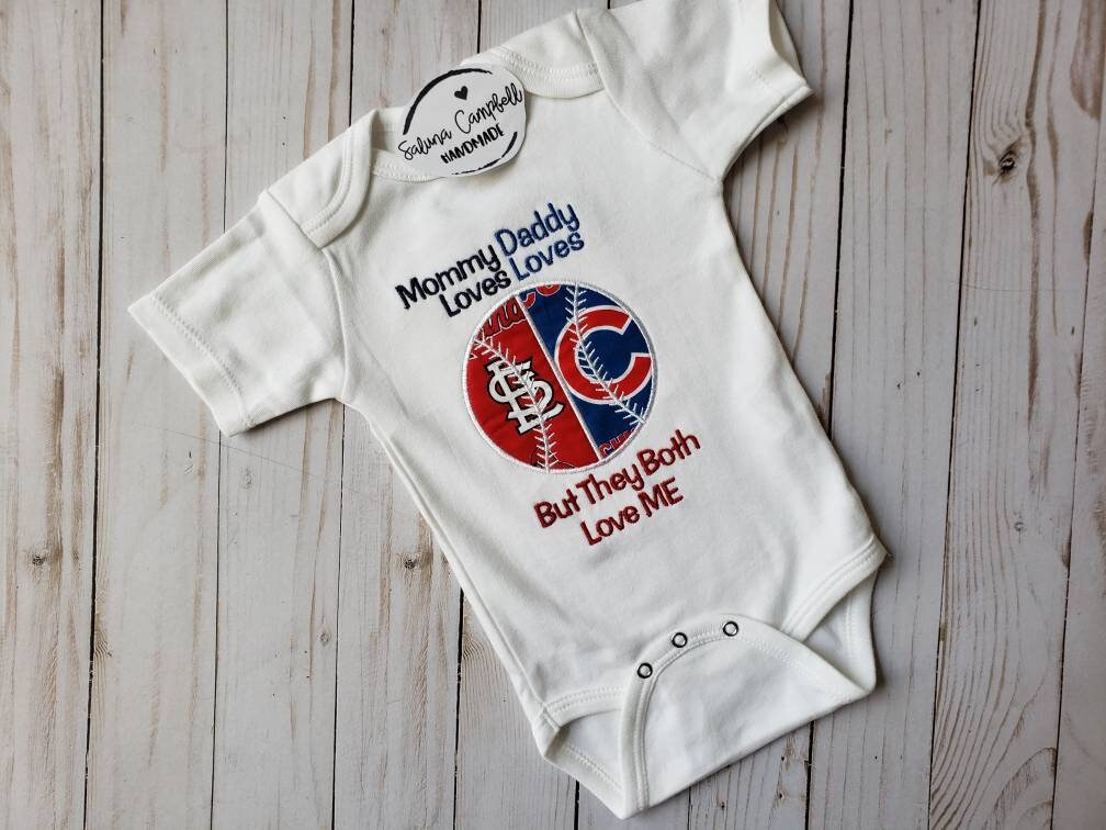 Baseball house divided baby embroidered bodysuit or shirt | You Pick Teams