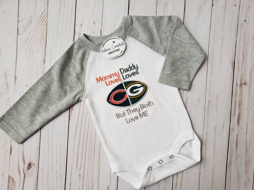 Football house divided baby embroidered bodysuit or shirt | you pick teams