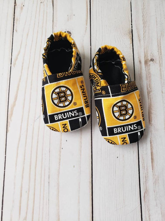 Boston Bruins Inspired Baby Booties