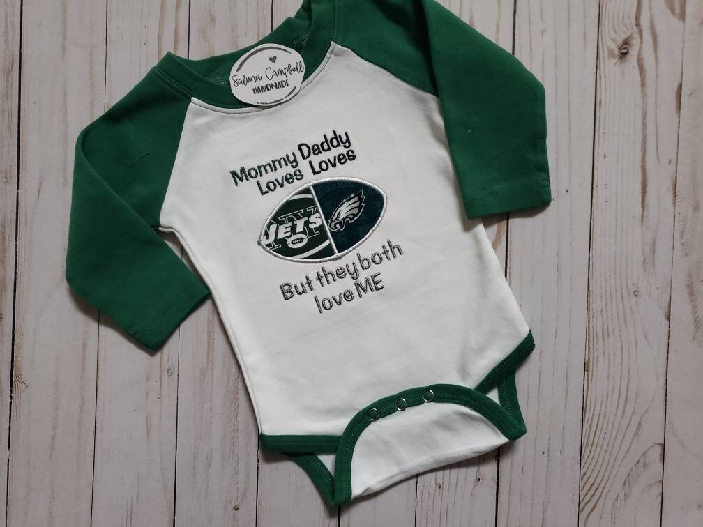 Embroidered  Football house divided baby bodysuit or shirt | you pick teams