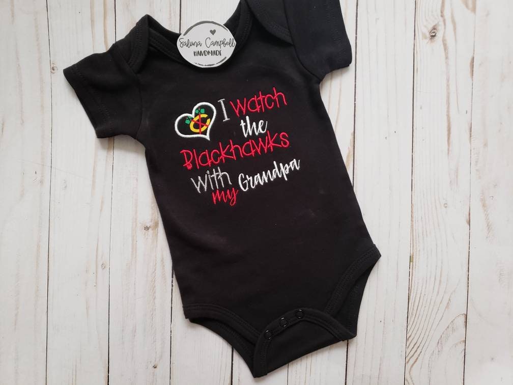 Chicago Blackhawks with Grandpa Inspired shirt or bodysuit