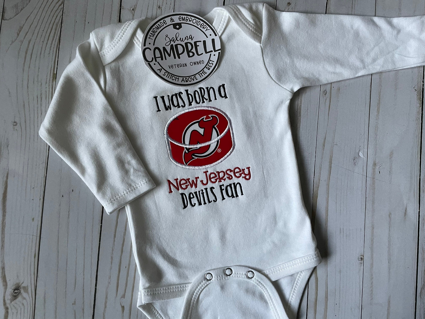 Born a NJ devils fan Bodysuit • Shirt