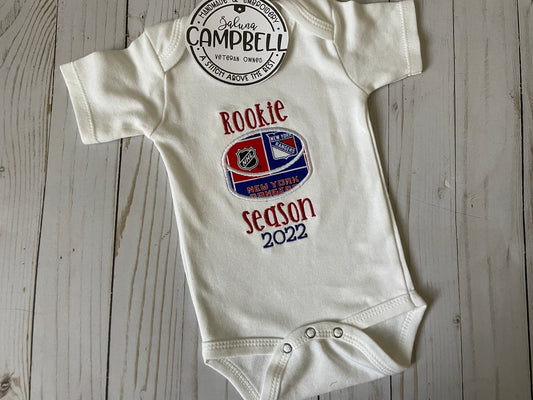 New York Rangers rookie season shirt or bodysuit